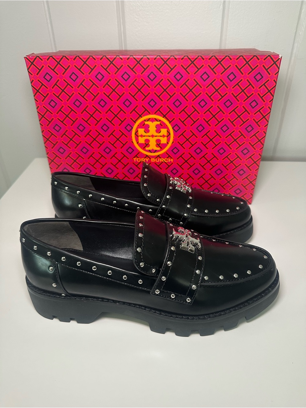 Tory Burch Black Chunky Loafer